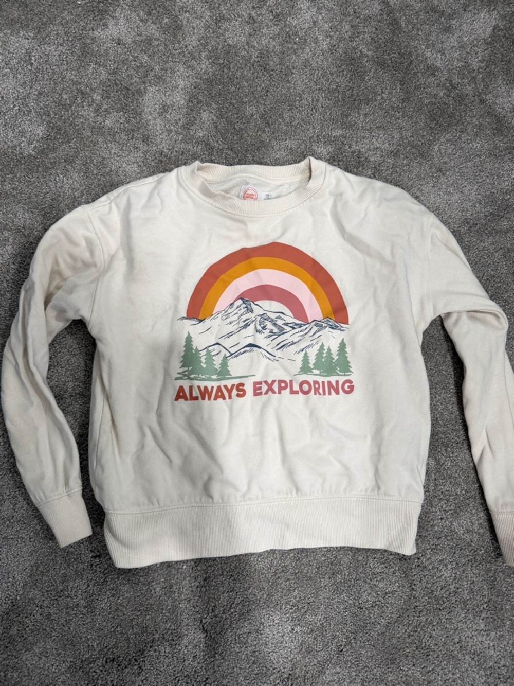 wonder nation Cream Graphic Crewneck Sweatshirt